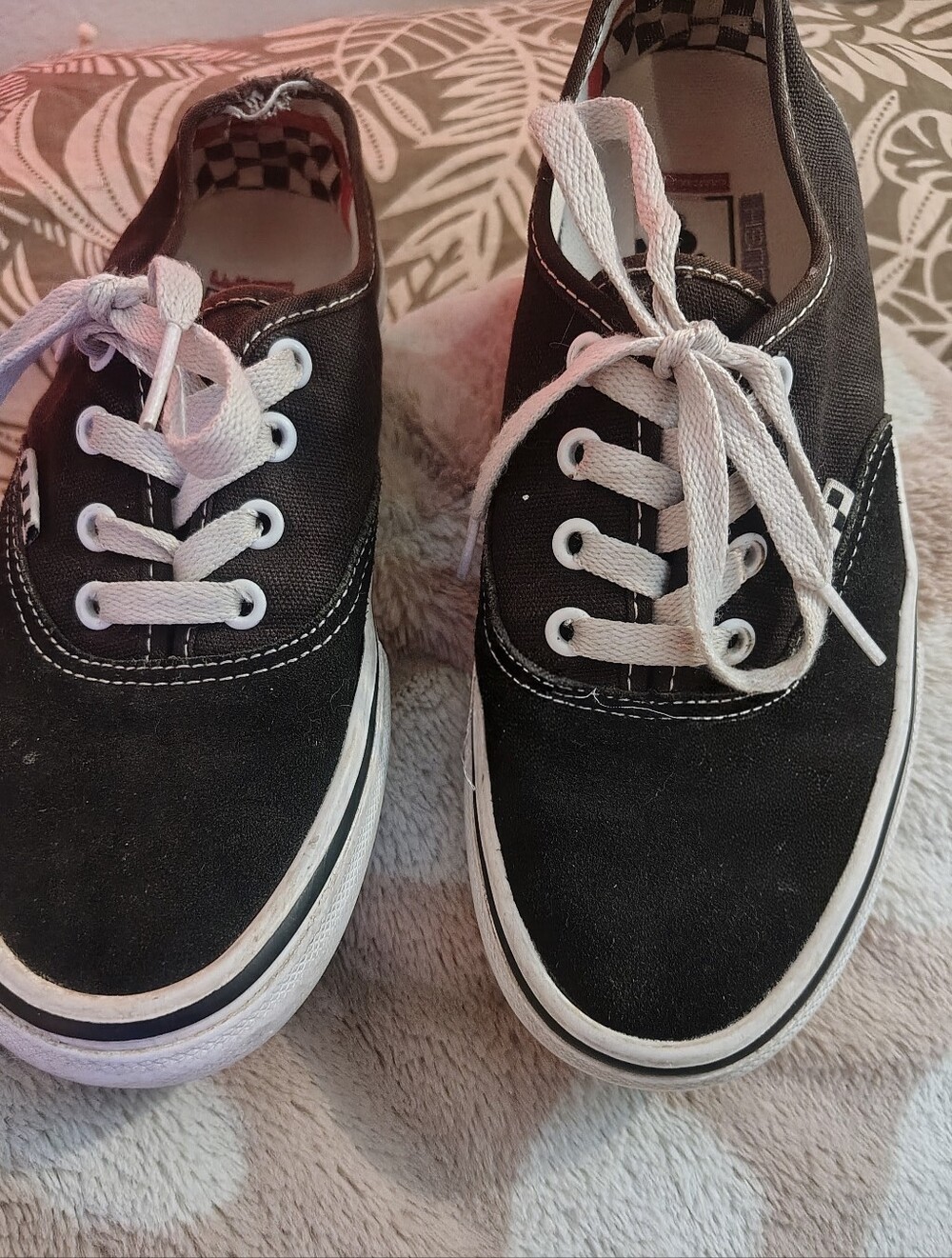Epic Vans #1 Skateboard Shoe Black White Low Top Sneakers Mens 5.5 Womens 7